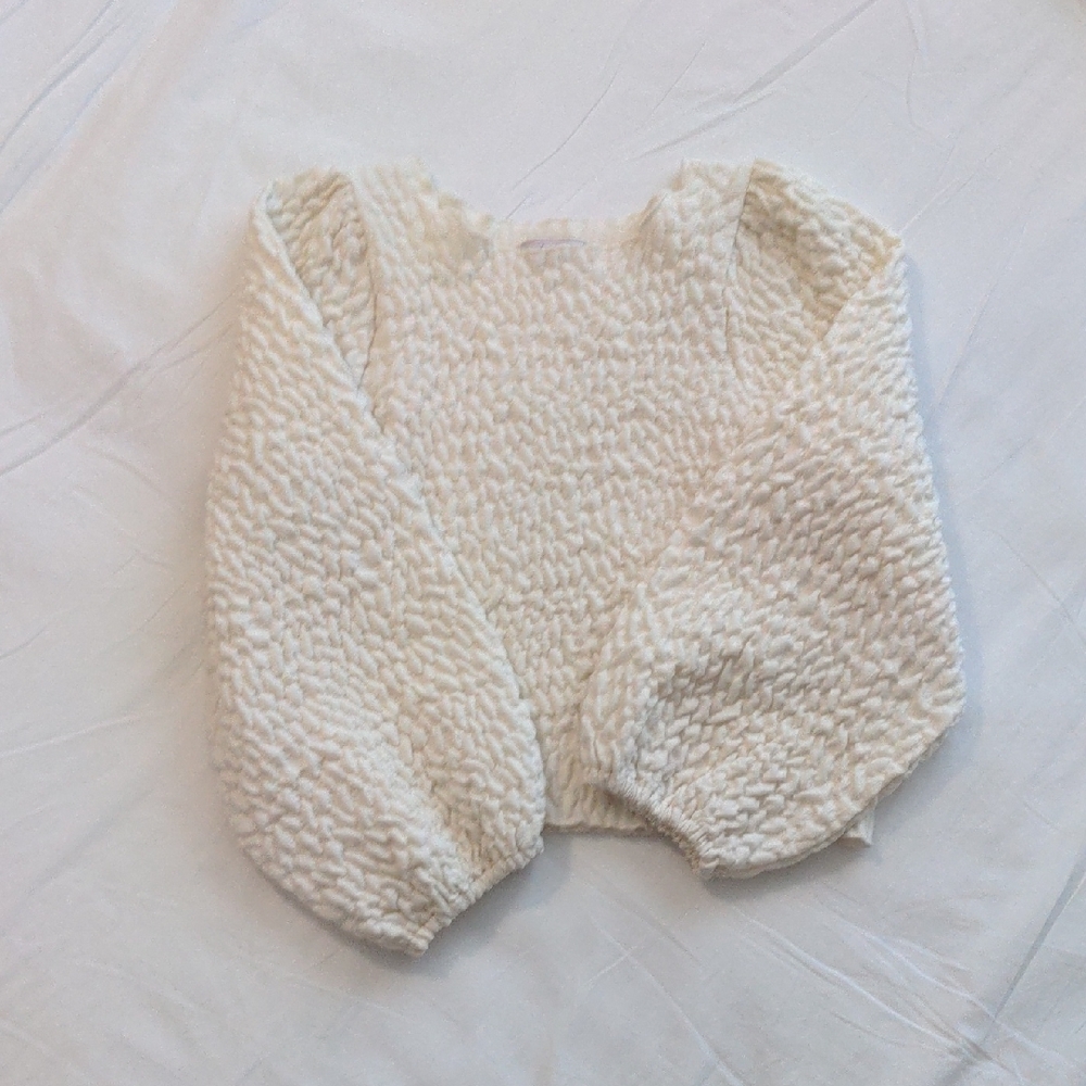 Cozy Cream Textured Sweater